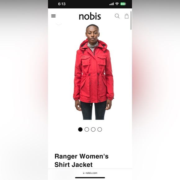 Barely worn in great condition Nobis Rain coat - Picture 5 of 5
